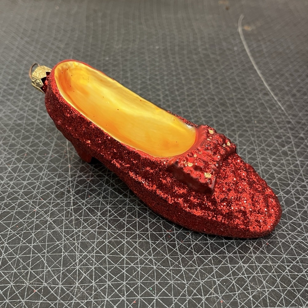 Christopher Radko Wizard Of Oz Blown Glass Ornaments RUBY SLIPPERS (One) *Read!